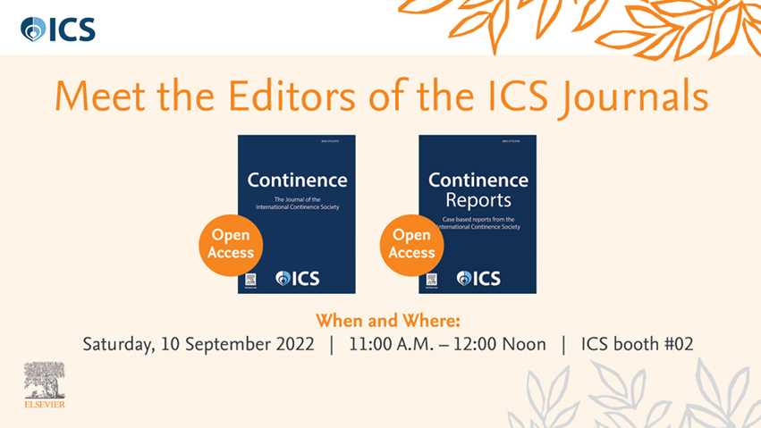 ICS 2022 Promotional Event - Meet the Editors of Continence and Continence Reports